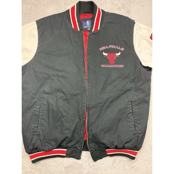 G-III Sports by Carl Banks Jackets & Blazers - G-III Sports by Carl Banks NBA Chicago Bulls Finals Jacket XL Black White Red